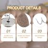 uxcell 24Pcs Upholstery Tacks Twist Pin, 20mm Bed Skirt Pins Fabric Covered Button Twist Pins for Slipcovers Bed Skirts Armchair Caddies Furniture Cover, Light Brown view 4