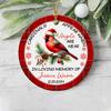 Cardinals Appear When Angels are Near Ornament, Customized in Loving Memory Ceramic Ornament 2025, Personalized Red Cardinal Memorial Xmas Ornament with Name, Custom Loss of Loved One Ornament Gift view 3