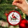 Cardinals Appear When Angels are Near Ornament, Customized in Loving Memory Ceramic Ornament 2025, Personalized Red Cardinal Memorial Xmas Ornament with Name, Custom Loss of Loved One Ornament Gift view 4
