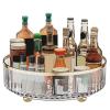 Rotating Storage Rack Multipurpose Transparent Light Luxury Space Saving Turntable Organizer for Kitchen Countertop Living Room view 1