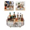 Rotating Storage Rack Multipurpose Transparent Light Luxury Space Saving Turntable Organizer for Kitchen Countertop Living Room view 2