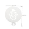 OFFSCH 4pcs Creative Christmas Cake Decorating Stencils for Baking Gingerbread Man Snowflake Snowman Christmas Tree Easy to Use for Coffee Art Holiday Desserts view 4