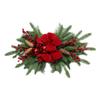 WOONEKY Christmas Wreath Pendant Bow Artificial Xmas Wreath Decoration for Wall Door Stair Rail and Home Decor for Holiday Celebrations and Festive Atmosphere view 1