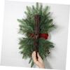 WOONEKY Christmas Wreath Pendant Bow Artificial Xmas Wreath Decoration for Wall Door Stair Rail and Home Decor for Holiday Celebrations and Festive Atmosphere view 4