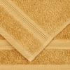 Superior Cotton 8-Piece Towel Set, Soft Plush Essential Towels for Bathroom, Shower, Gym, Spa, Salon, Decor, Includes 2 Bath, 2 Hand, and 4 Face Towels, Zero Twist, Smart Dry Collection, Gold view 3