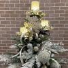 Candelabra Tree Topper - Triple Tree Topper Candle Holder Metal, 3 Tier Candle Holder Black - Candelabra Christmas Topper Unique - Light up Christmas Tree (2 Pcs) view 4