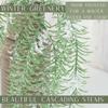 Factory Direct Craft Frosted Artificial Cascading Pine Bushes Set of 2 - Fake Greenery for Christmas Arrangements and Holiday Decorating (29 Inches Long from Bottom to tip) view 2