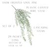 Factory Direct Craft Frosted Artificial Cascading Pine Bushes Set of 2 - Fake Greenery for Christmas Arrangements and Holiday Decorating (29 Inches Long from Bottom to tip) view 3