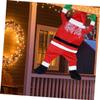 CIYODO Hanging Santa Claus Decoration Climbing Santa Ornament for Use Posture Premium for Doors Walls Holiday Decor view 4