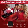 Eternal Rose Box for Women Red Fruit-Shape Rose with Necklace Box Portable Forever Flowers Roses in a Box for Christmas Birthday Gift Jewelry Forever Flowers Roses in a Box to My Love Necklace with R view 2