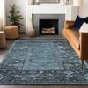 Addison Rugs Chantille ACN1727 Blue 3' x 5' Indoor/Outdoor, Machine Washable, Easy Clean, Non Shedding, Bedroom, Living Room, Dining Room, Kitchen, Patio Rug view 1