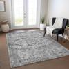 Addison Rugs Chantille ACN1755 Gray 3' x 5' Indoor/Outdoor, Machine Washable, Easy Clean, Non Shedding, Bedroom, Living Room, Dining Room, Kitchen, Patio Rug view 1