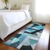 Addison Rugs Chantille ACN1757 Teal 2'3" x 7'6" Indoor/Outdoor, Machine Washable, Easy Clean, Non Shedding, Bedroom, Living Room, Dining Room, Kitchen, Patio Runner Rug view 1