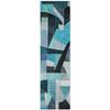 Addison Rugs Chantille ACN1757 Teal 2'3" x 7'6" Indoor/Outdoor, Machine Washable, Easy Clean, Non Shedding, Bedroom, Living Room, Dining Room, Kitchen, Patio Runner Rug view 3