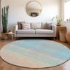 Addison Rugs Chantille ACN1735 Sky 8' x 8' Indoor/Outdoor, Machine Washable, Easy Clean, Non Shedding, Bedroom, Living Room, Dining Room, Kitchen, Patio Round Rug view 1