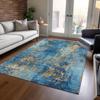 Addison Rugs Chantille ACN1789 Blue 8' x 10' Indoor/Outdoor, Machine Washable, Easy Clean, Non Shedding, Bedroom, Living Room, Dining Room, Kitchen, Patio Rug view 1