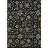 Addison Rugs Chantille ACN1823 Black 8' x 10' Indoor/Outdoor, Machine Washable, Holiday, Christmas Rug, Easy Clean, Non Shedding, Living Room, Entryway, Kitchen, Patio Rug view 3