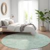 Addison Rugs Chantille ACN1770 Teal 8' x 8' Indoor/Outdoor, Machine Washable, Easy Clean, Non Shedding, Bedroom, Living Room, Dining Room, Kitchen, Patio Round Rug view 1