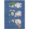 Addison Rugs Chantille ACN1826 Navy 3' x 5' Indoor/Outdoor, Machine Washable, Holiday, Christmas Rug, Easy Clean, Non Shedding, Living Room, Entryway, Kitchen, Patio Rug view 3
