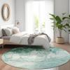 Addison Rugs Chantille ACN1766 Aqua 8' x 8' Indoor/Outdoor, Machine Washable, Easy Clean, Non Shedding, Bedroom, Living Room, Dining Room, Kitchen, Patio Round Rug view 1