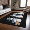 Addison Rugs Chantille ACN1826 Black 3' x 5' Indoor/Outdoor, Machine Washable, Holiday, Christmas Rug, Easy Clean, Non Shedding, Living Room, Entryway, Kitchen, Patio Rug view 1