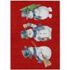 Addison Rugs Chantille ACN1826 Red 2'6" x 3'10" Indoor/Outdoor, Machine Washable, Holiday, Christmas Rug, Easy Clean, Non Shedding, Living Room, Entryway, Kitchen, Patio Rug view 3
