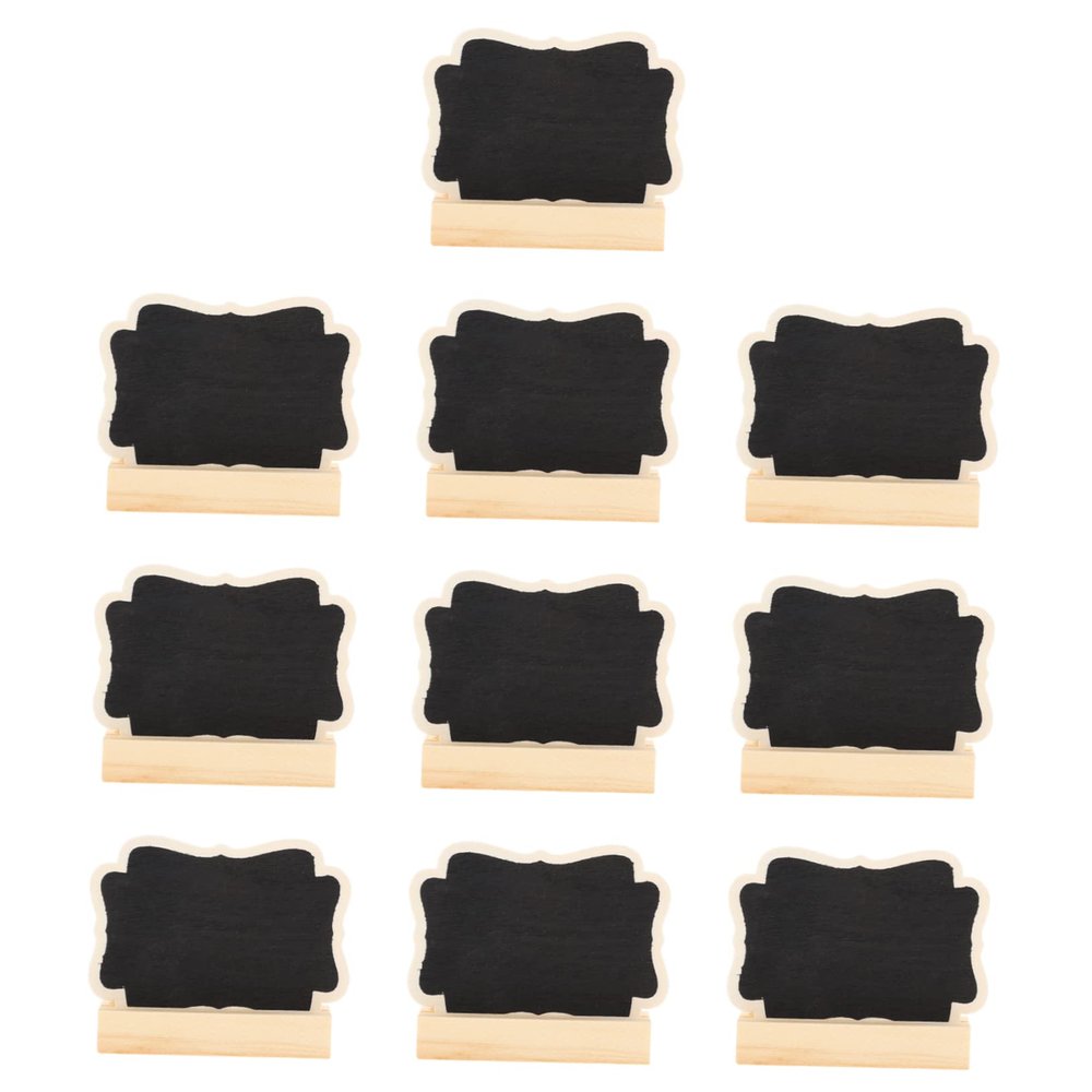 VILLCASE Set of 10 Mini Chalkboards Wooden Chalkboard Sign for Kitchen Wedding Party Restaurant
