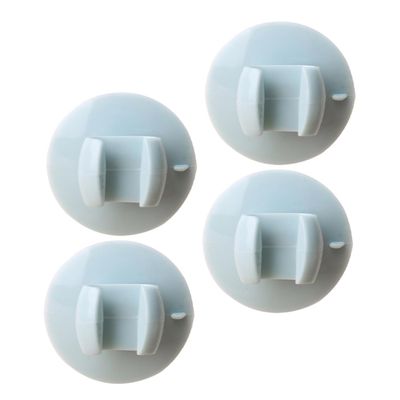 PRETYZOOM 4pcs Suction Rice Spoon Holder Rack Space-saving Kitchen Utensil Stand for Soup and Rice Spoons Easy Installation Sturdy Design Blue