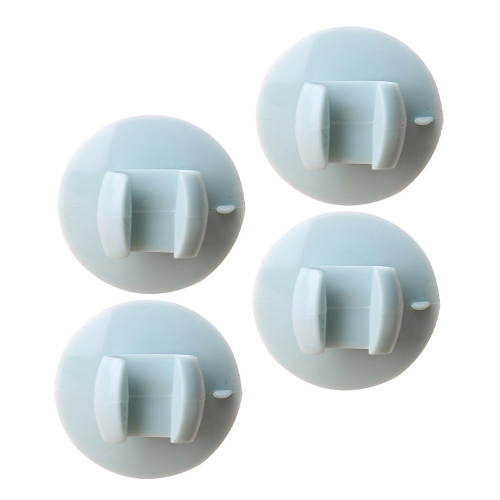 PRETYZOOM 4pcs Suction Rice Spoon Holder Rack Space-saving Kitchen Utensil Stand for Soup and Rice Spoons Easy Installation Sturdy Design Blue