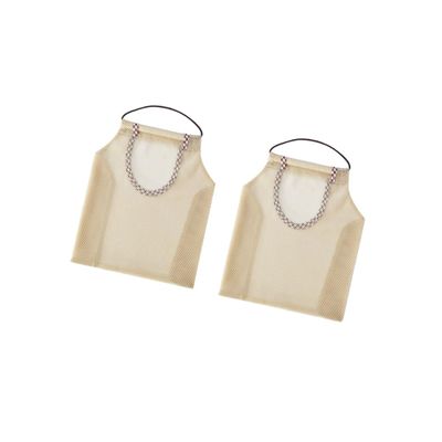 WHAMVOX 2pcs Hanging Storage Bag for Vegetables and Onions Khaki