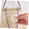 WHAMVOX 2pcs Hanging Storage Bag for Vegetables and Onions Khaki view 2