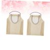 WHAMVOX 2pcs Hanging Storage Bag for Vegetables and Onions Khaki view 3
