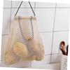WHAMVOX 2pcs Hanging Storage Bag for Vegetables and Onions Khaki view 4