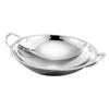 BUTIFULSIC Large Capacity Stainless Steel Cooking Pot with Double Handles for Home Kitchen and Camping High Temperature Resistant Easy to Clean Ramen and Hot Pot Pan view 1