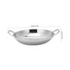 BUTIFULSIC Large Capacity Stainless Steel Cooking Pot with Double Handles for Home Kitchen and Camping High Temperature Resistant Easy to Clean Ramen and Hot Pot Pan view 2