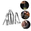 FUNOMOCYA 5pcs Cocktail Shaker Gunmetal Bar Strainer Kit Bartender Tools Sided Jigger Stir Bar Liquor Shaker Professional Bartending Accessories view 4