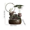 BABETRUE Tabletop Fountains Ceramic Circulating Water Ornaments Home Living Room Decorations Indoor Desktop Landscape Fountain Creative Ornaments Tabletop Fountains Tabletop Fountain Indoor view 2