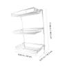 TOGEVAL Wall-Mounted Folding Storage Rack Stainless Steel Drain Rack for Bathroom and Kitchen Easy Installation Ventilated Design Organizer for Toiletries and Accessories view 2
