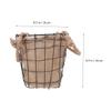 WHAMVOX 1pc Creative Flower Basket Decorative Iron Weave Holder for Home Storage Versatile Flower Arrangement Sundries Organizer for Living Room Bedroom view 2