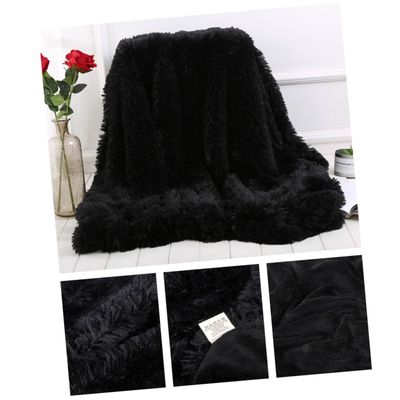 Cabilock Plush Fleece Throw Blanket Soft Warm Bed Blanket Cozy Solid Color for Home Decor and Use
