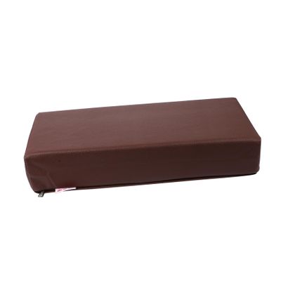 GRIRIW Massage Head Rest Pillow for Spa and Beauty Salon Ergonomic Pu Leather Design Comfortable Neck Support Cushion for Relaxation and Therapy Deep Brown