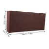 GRIRIW Massage Head Rest Pillow for Spa and Beauty Salon Ergonomic Pu Leather Design Comfortable Neck Support Cushion for Relaxation and Therapy Deep Brown view 2