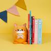 Balvi Kawaii Gamer Decorative Bookends Orange Cat Fan for Video Games Polyester view 2