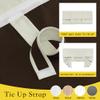 NICETOWN Door Window Covering, Thermal Insulated Blackout Tricia Window Curtain Energy Efficiency Sidelight Curtains Tie Up Shades for Front Back Door, W26 x L72 inch Long, 1 Panel, Light Beige view 2