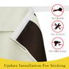 NICETOWN Door Window Covering, Thermal Insulated Blackout Tricia Window Curtain Energy Efficiency Sidelight Curtains Tie Up Shades for Front Back Door, W26 x L72 inch Long, 1 Panel, Light Beige view 3