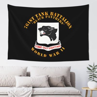 761st Tank Battalion Black Panthers Wwii Tapestry Wall Hanging For Living Room Or Dorm Decor 60x40in