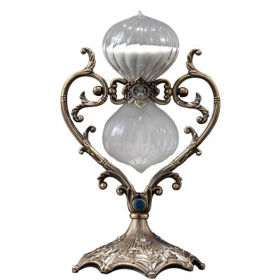 60-Minute Heart-Shaped Sand Timer, Vintage Metal Hourglass, Elegant Gift for Office Or Home Decor
