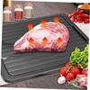 3 Piece Defrost Tray for Meat, Aluminum Alloy Thawing Board view 2