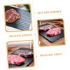 3 Piece Defrost Tray for Meat, Aluminum Alloy Thawing Board view 3