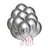VILLFUL 50pcs 10 Inches Latex Thicken Metallic Silver Balloons Party Decorations for Wedding view 1